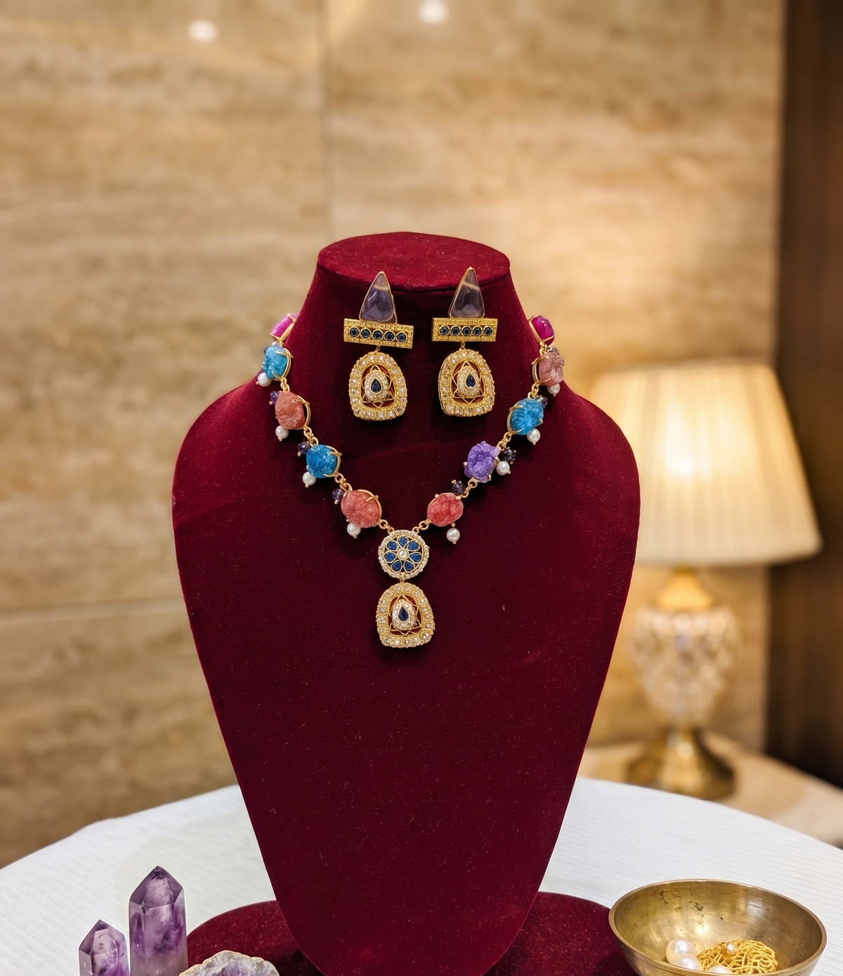 Multicolor Ojasvi Pachi Kundan Set