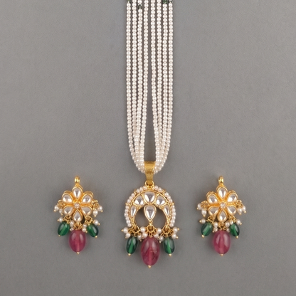 Multicolor Kalyani Pachi Kundan Set