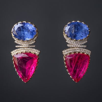 Multicolor Sharvari Danglers