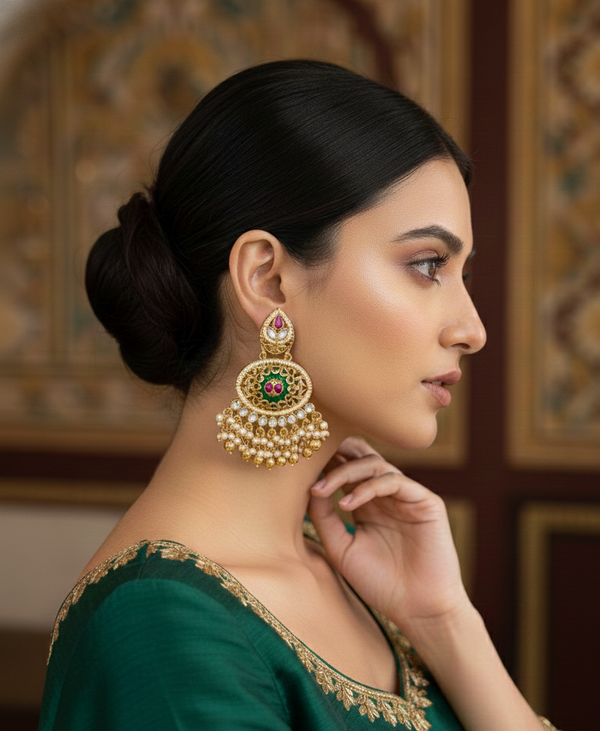 Multicolor Maharani Heritage Danglers