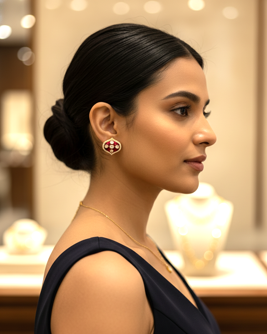 Ruby Aashni Studs