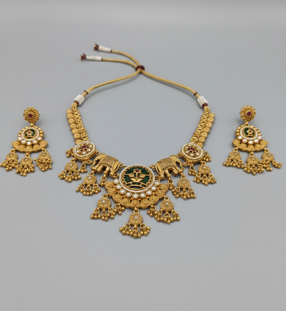 Multicolor Nabhita Necklace Set