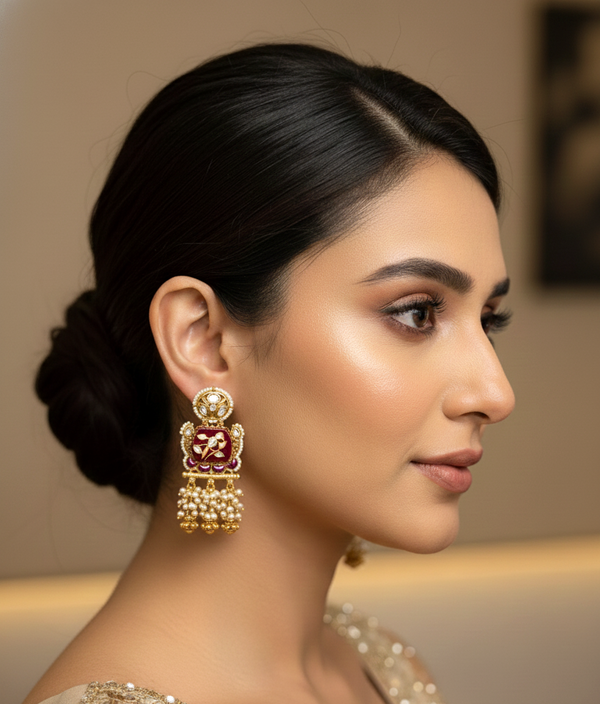 Ruby Bhavna Kundan Danglers