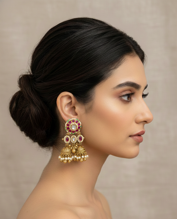 Multicolor Bhavika Jhumka