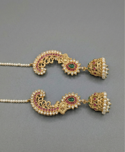 Multicolor Sreesha Earcuff Jhumka