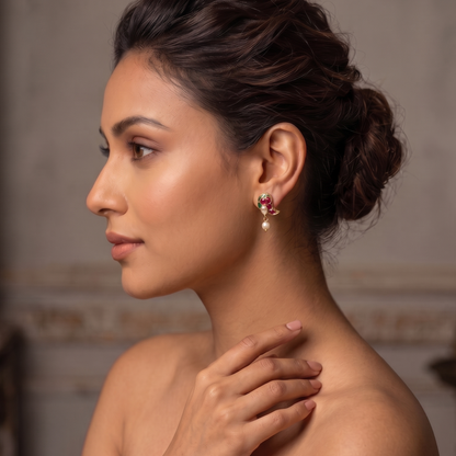 Multicolor Prakriti Pachi Kundan Earrings