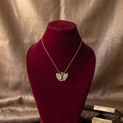 Ivory Pranita Pachi Kundan Pendant