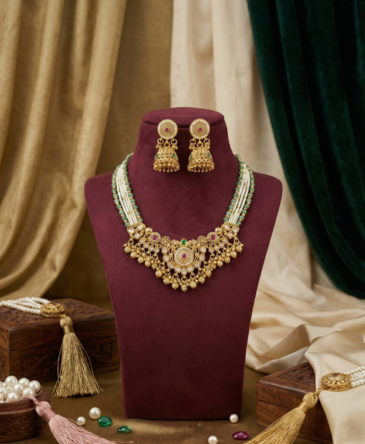 Multicolor Chetna Heritage Necklace Set