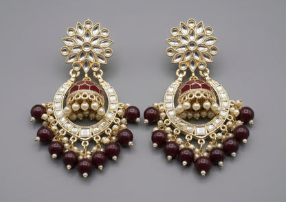 Maroon Kyra Jhumka