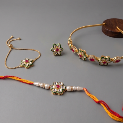 Multicolor Ruhani Rakhi Combo