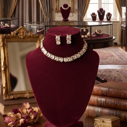 Ivory Kanika Moissanite Set