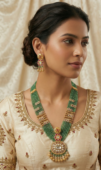 Emerald Charmia Rajwadi Antique Set