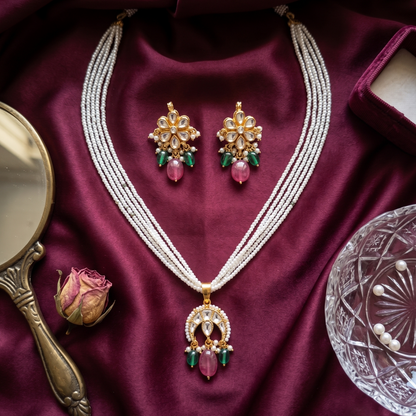 Multicolor Kalyani Pachi Kundan Set