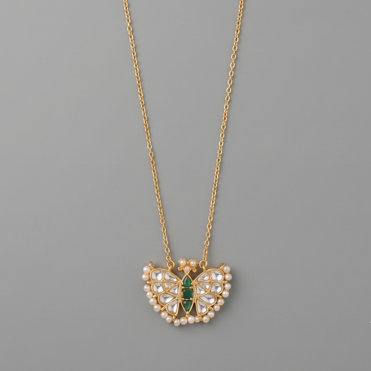 Ivory Pranita Pachi Kundan Pendant