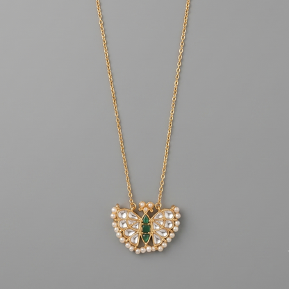 Ivory Pranita Pachi Kundan Pendant