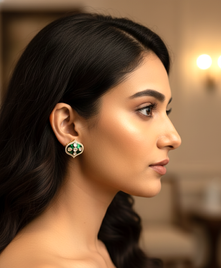 Emerald Aashni Studs