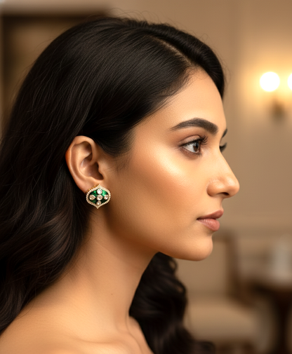 Emerald Aashni Studs