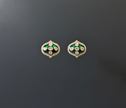 Emerald Aashni Studs