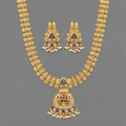 Multicolor Anaira Rajwadi Necklace Set