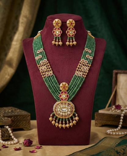 Emerald Charmia Rajwadi Antique Set