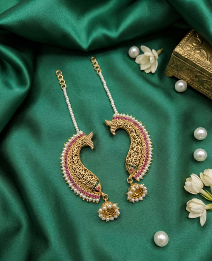 Multicolor Omvati Earcuff Jhumka