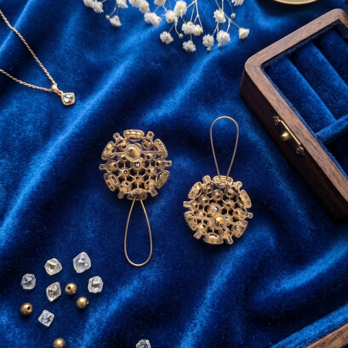 Ivory Saanchi Moissanite Studs