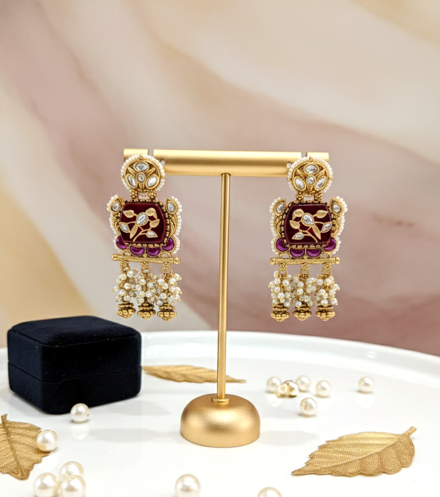 Ruby Bhavna Kundan Danglers