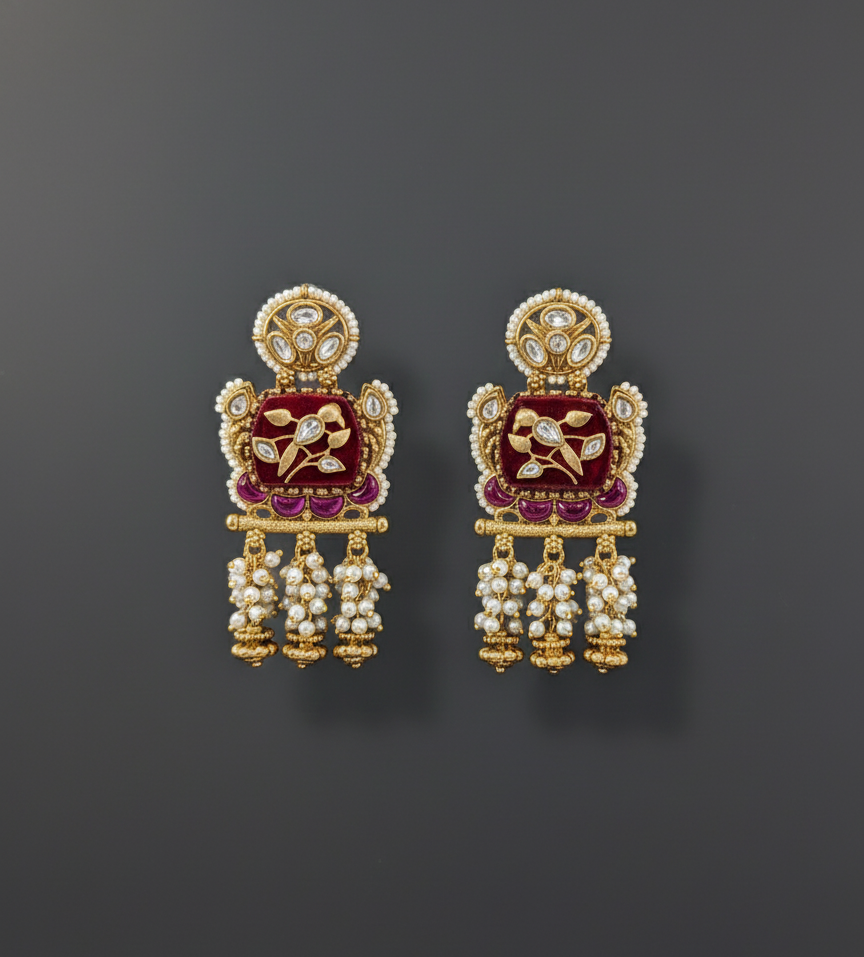 Ruby Bhavna Kundan Danglers