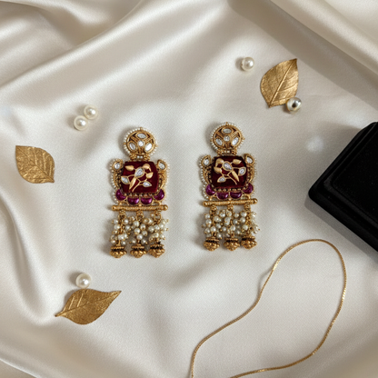 Ruby Bhavna Kundan Danglers