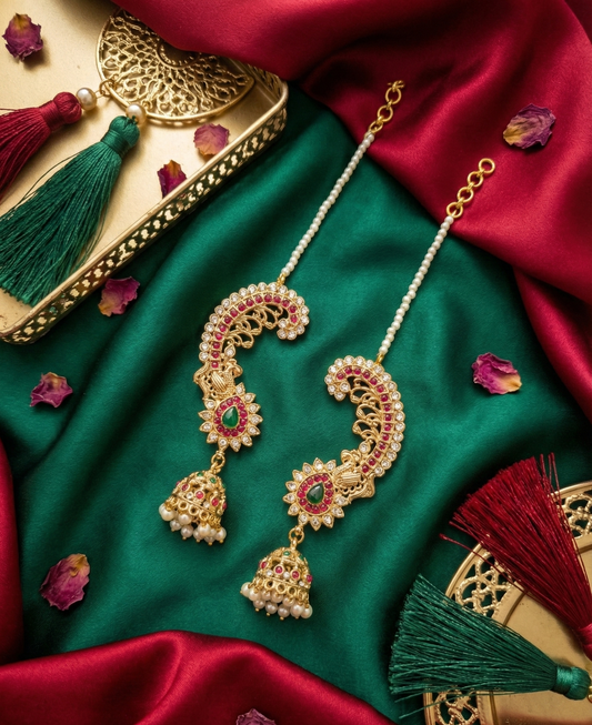 Multicolor Sreesha Earcuff Jhumka