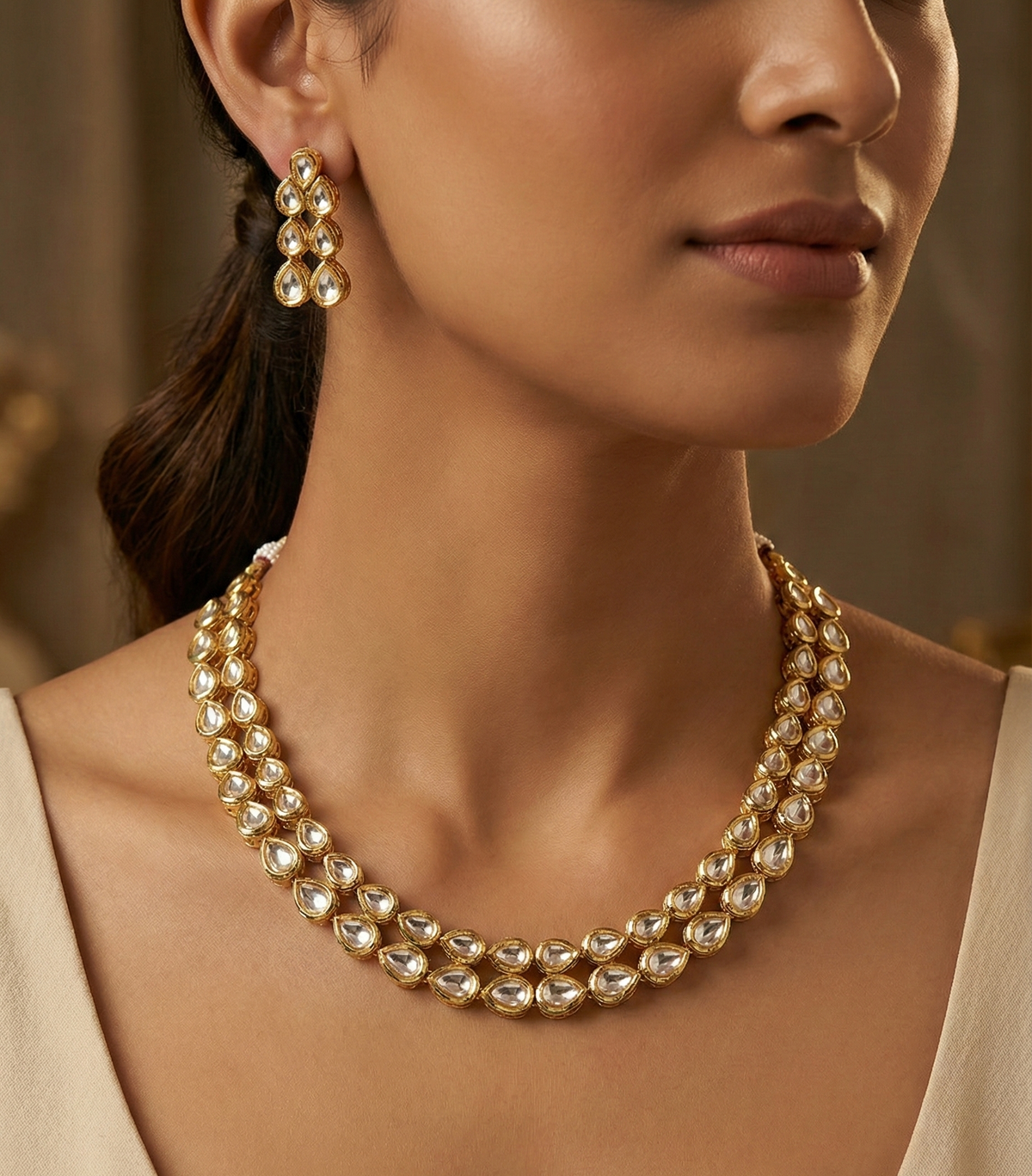 Ivory Deetya Kundan Set