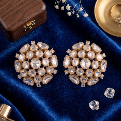 Ivory Saanchi Moissanite Studs