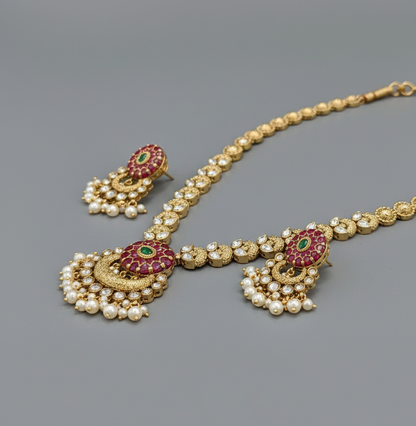 Ruby Kavita Rajwadi Antique Set