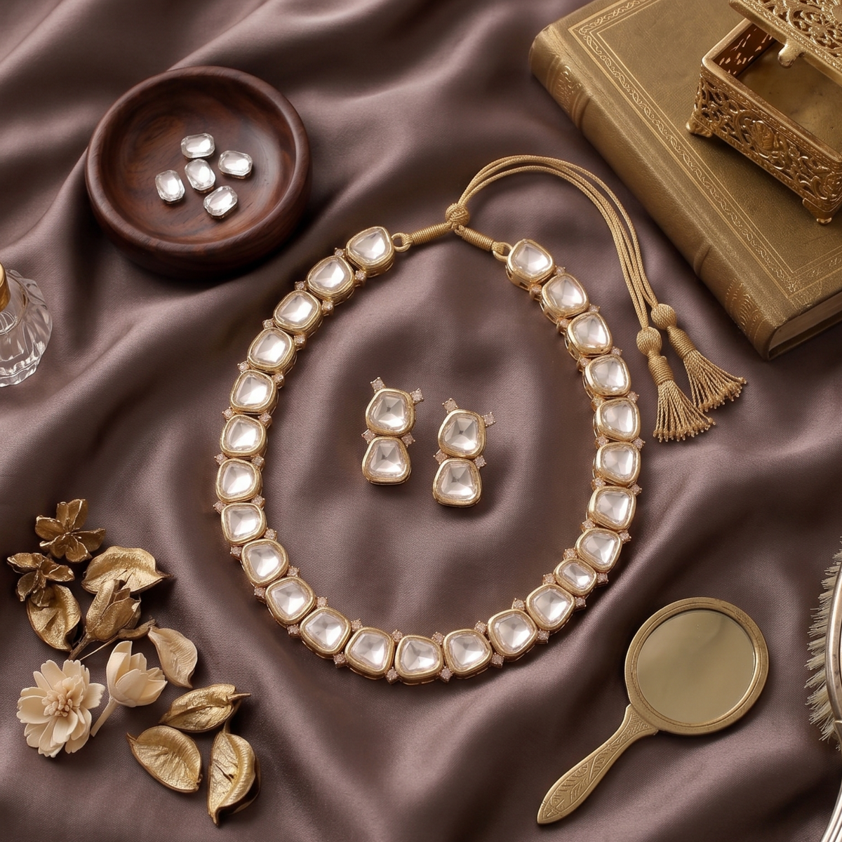 Ivory Kanika Moissanite Set