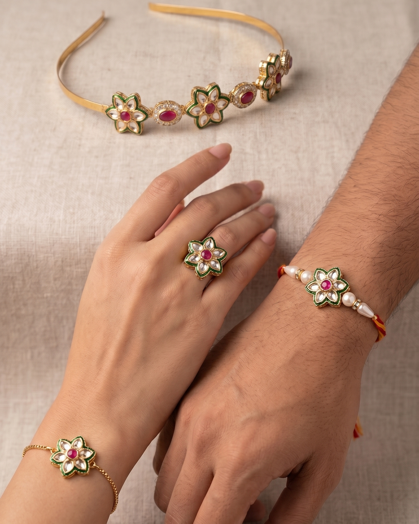 Multicolor Ruchi Rakhi Combo