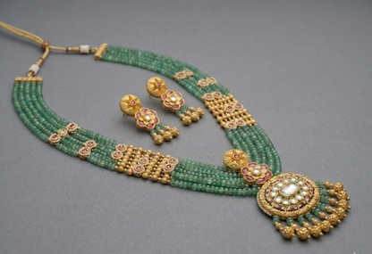 Emerald Charmia Rajwadi Antique Set