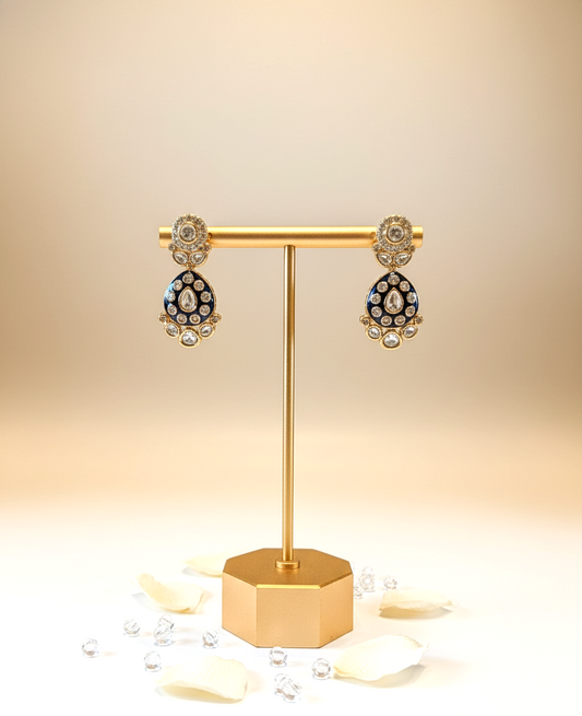 Royal Blue Iraaya Moissanite Danglers