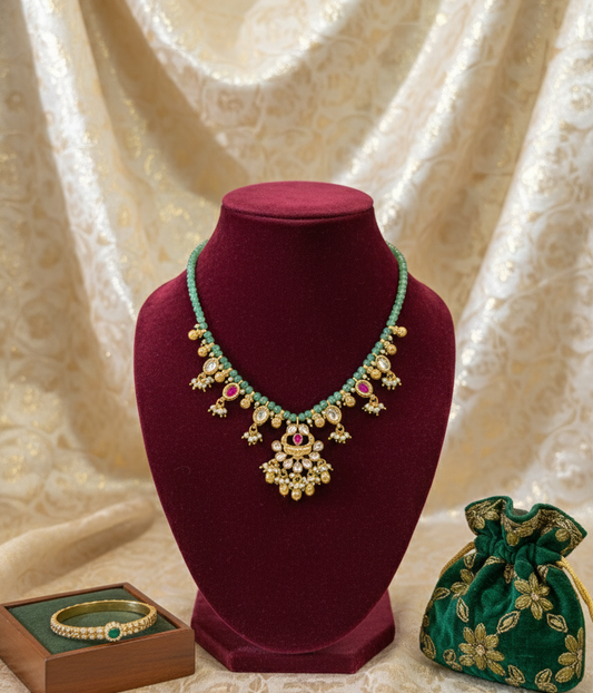 Multicolor Giniya Heritage Antique Necklace
