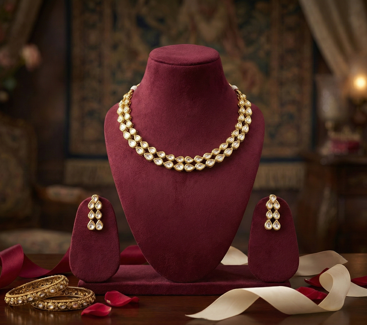 Ivory Deetya Kundan Set