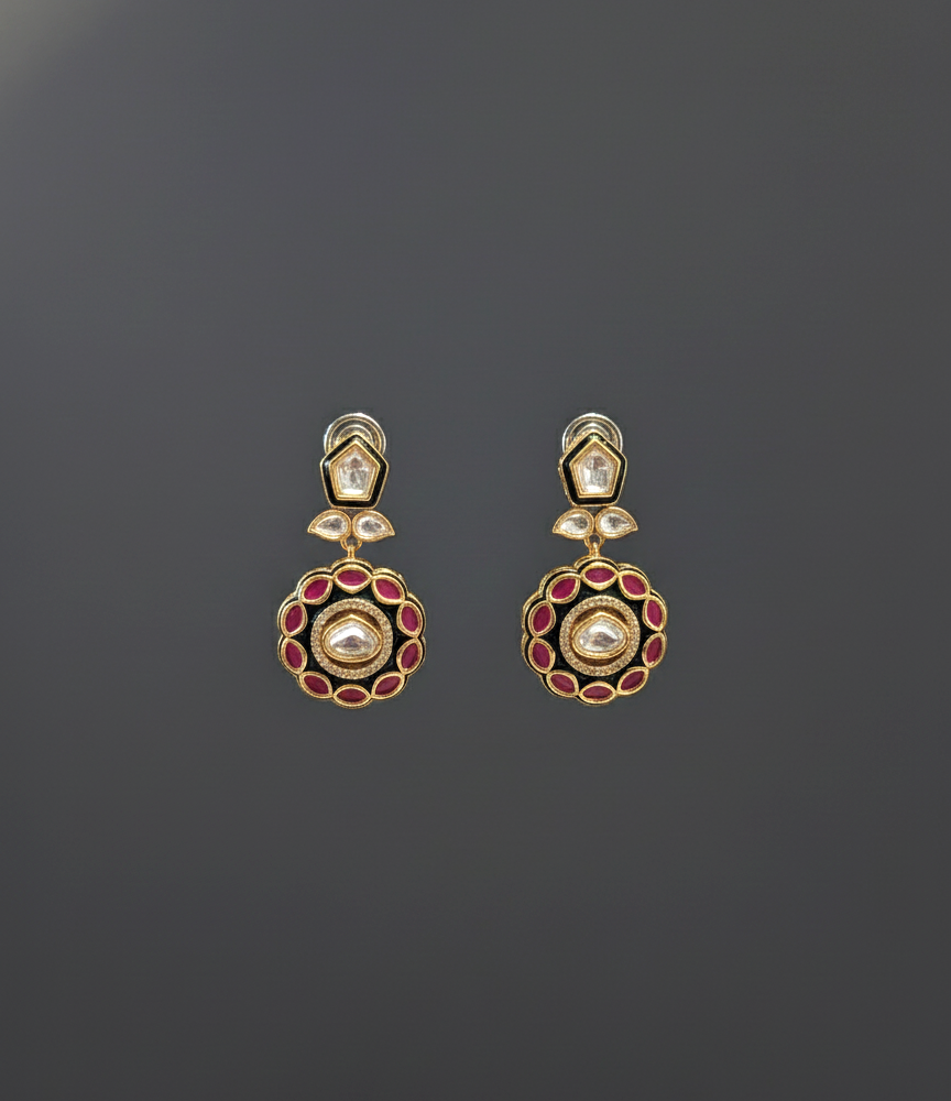 Multicolor Meenakari Danglers