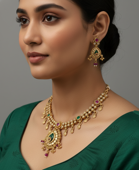 Multicolor Surabhi Heritage Necklace Set