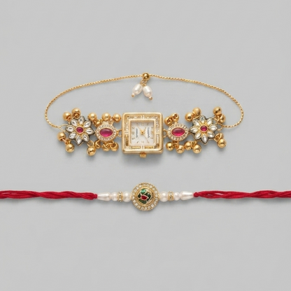 Multicolor Zarina Bhai Bhabhi Watch Rakhi Combo