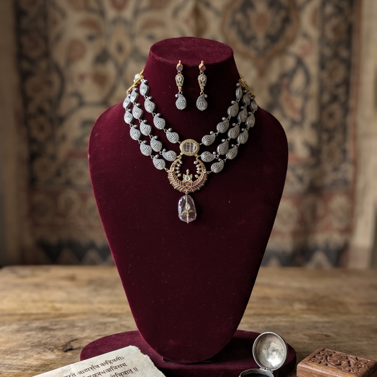 Dual Tone Maheshwari Set