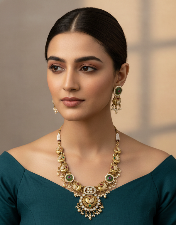 Emerald Daivi Heritage Rajwadi Set