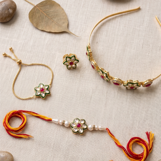 Multicolor Ruhani Rakhi Combo