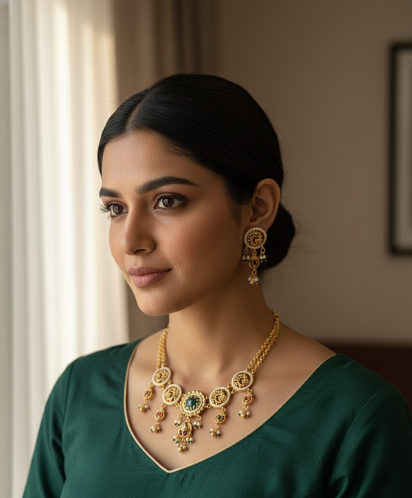Multicolor Shikha Heritage Necklace Set