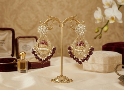 Maroon Kyra Jhumka