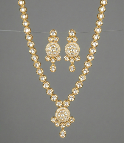 Ivory Vedika Kundan Necklace Set