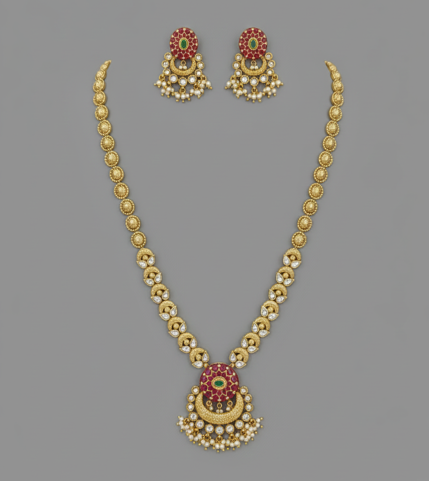 Ruby Kavita Rajwadi Antique Set