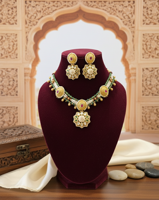 Multicolor Kanishka Heritage Necklace Set